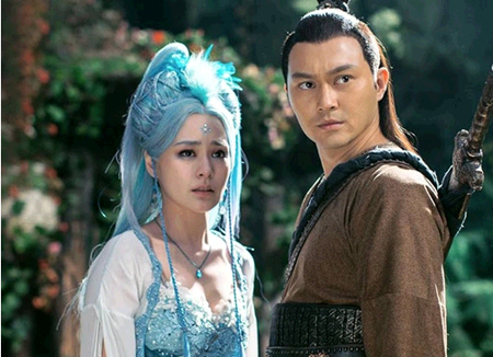 组图:阿娇演<em>狐仙</em>半裸出镜虎背熊腰 消瘦脸颊疑