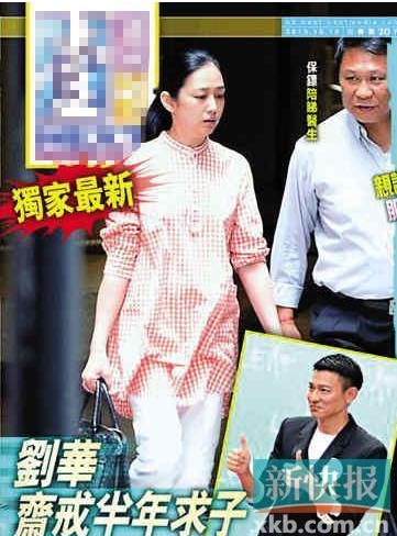 港媒:52岁刘德华如愿得子 朱丽倩成功再孕(图)