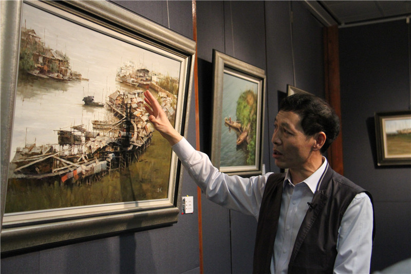 组图:广州画家胡汉钊香港画展"远远的故乡"【3】