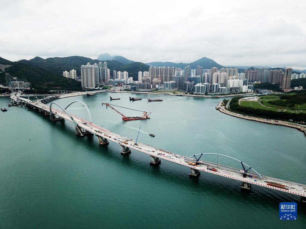 香港将军澳大桥（5月31日摄，无人机照片）。