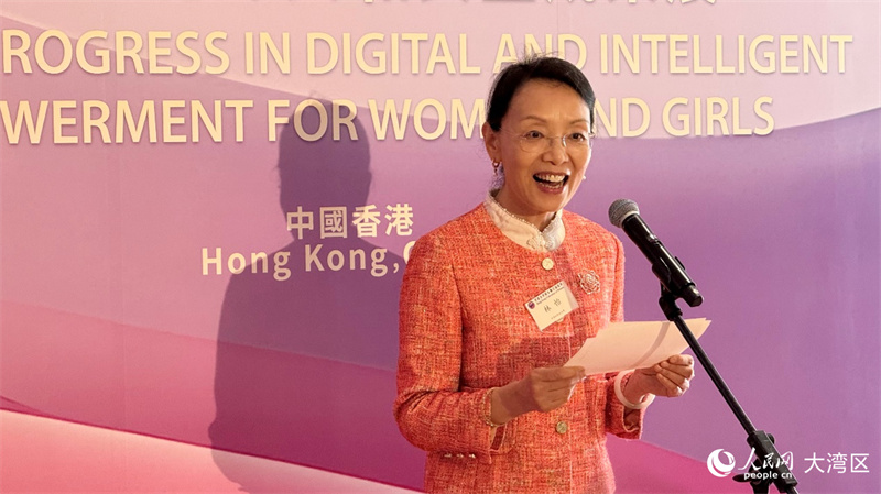 中华全国妇女联合会副主席林怡致辞。实习生向芷菡摄