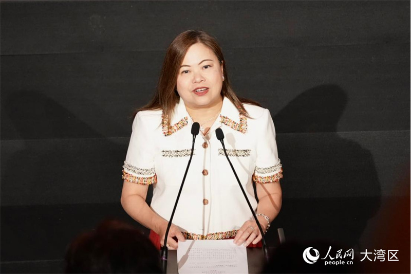 香港特区政府文化体育及旅游局局长罗淑佩致辞。人民网 张雨洁摄