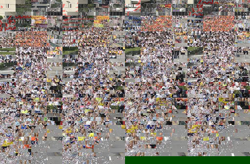 10月1 日,澳门举行“澳人喜迎国庆”世界步行日欢乐跑活动。