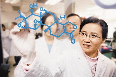 港大化学系教授杨丹在有机化学的研究成就突出,获颁发中国青年女科学家奖。图片来源:香港文汇报